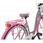 Mestský hliníkový bicykel 28" Kozbike 28K07-S3 3 prevodový Sivo-ružový + košík a výstelka